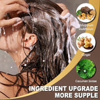 TSSPLUS Dark Red Wine 3 in 1 Instant Hair Color Shampoo for Gray Hair, Herbal Hair Dye Shampoo for Women Men, Long Lasting Red Hair Shampoo, 17 Fl Oz, Dark Red Wine