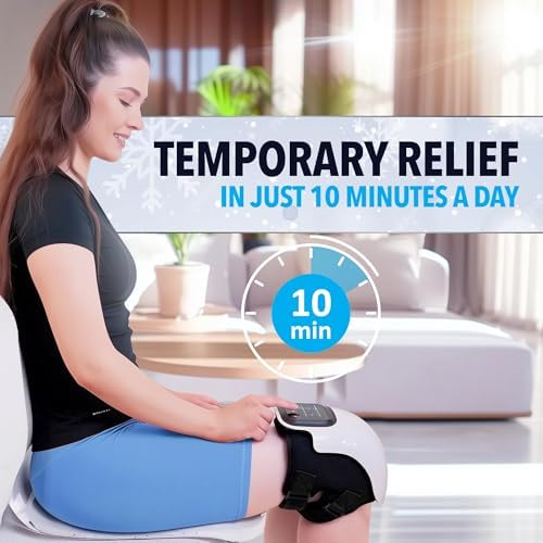 FORTHiQ Knee Massager Smart with Heat, Red Light and Massage Therapy, 3-in-1 Cordless, 2024 Updated Edition, FSA or HSA Eligible, Gifts for Grandma & Grandpa