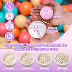 GOGOSO Ball Pit Balls for Toddler, Baby Plastic Playballs Kids Soft Pastel Pelotas Non-Toxic BPA-Free,Cream Pink+Orange+Green,100 Balls