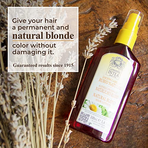 Camomila Intea Natural Blonde – Hair Lightener Spray with Chamomile Extract – Go blonder with this Gentle Color Hair Spray – No Ammonia or Parabens – Up to 4 Lighter Tones – 3.4oz (4 Pack)