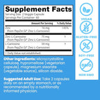 Doctor's Best PepZin GI, Zinc-L-Carnosine Complex for Men & Women - Zinc Carnosine Supplement Caps for Gut Health, Digestive Support, & Stomach Comfort, Vegan, Gluten Free - 120 Veg Capsules