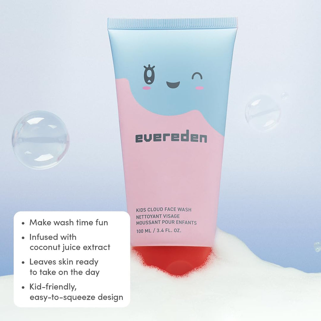 Evereden Kids Skin Care Gift Set for Girls, 6-Piece Gift Set with Bag