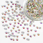 Beadsland Flatback Rhinestones Bulk,14400pcs AB Crystal Rhinestones for Nails Crafts Clothes DIY Decoration, Crystal AB, SS16, 3.8-4.0mm