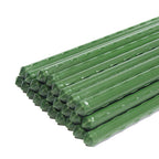 G-LEAF Garden Stakes 4 ft Plastic Coated Steel Tube Sturdy Metal Plant Sticks for Tomato,Cucumber,Bean,Tree,Pack of 50