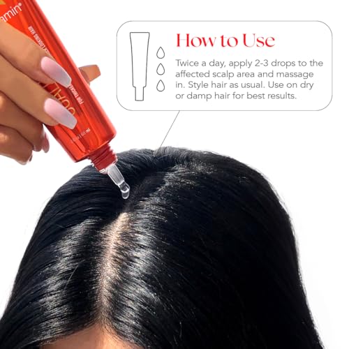 HAIRtamin Scalp Serum Natural Hair Growth Thickening Treatment | Visibly Increases Thicker Looking Hair and Promotes Scalp Health | Nourishes & Hydrates Dry, Itchy Scalp (1)
