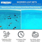 Swimline HYDROTOOLS 8028 Premium Aluminum Leaf Skimmer Net Head Cleaner | For Swimming Pool Spa Fountain Pond Hot Tub | Leaves Bugs Debris Fine Cleaning Maintenance | Heavy Duty Extra Large