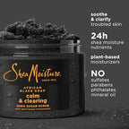 SheaMoisture Sugar Body Scrub African Black Soap for healthy, glowing skin African black soap with 24h shea moisture nutrients 12 oz