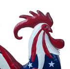 BAENRCY Metal Rooster Statues Waterproof Chicken Sculpture Metal Garden Deco Outdoor Yard Ornament for Patio Lawn Backyard