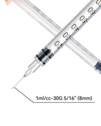 NITYLNRE Disposable Syringe, Individual Wrapped, 30PACK