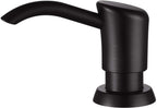 GAGALIFE Soap Dispenser for Kitchen Sink, ABS in Counter Soap Dispenser(Oil Rubbed Bronze), with 17 Ounce Large Pet Soap Bottle, Refill from The Top, Venetian Bronze