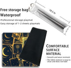 MTG Playmat Magic Card Playmat Game Mat,TCG & CCG Card Games Mat with Free Storage Bags Size 24 x 14 Inches (No with Zones,Card)