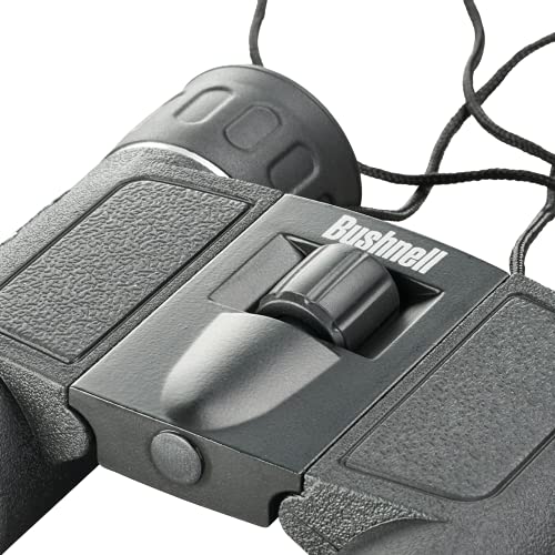 Bushnell Powerview 10x25 Compact Binoculars, High-Power Folding Roof Prism, Lightweight & Portable, Non-Slip Grip, Black - Ideal for Sports, Wildlife, and Outdoor Adventures