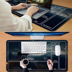 for MTG Game Playmat, for Magic TCG Rubber Play mat,Tabletop Card Playmats with Smooth Surface,Trading Card Inked Game Mat with New Zones,Battle Game,Sky Wolf