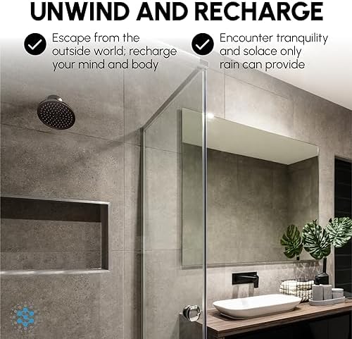 Luxury Spa Series: Bronze Rain Shower Head, 6-Inch Round Rain Showerhead with 360 Tilt, Experience Rainfall with MAXX Comfort and Elegance (Oil Rubbed Bronze)