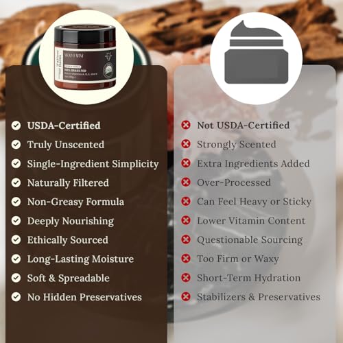 MOO FARM Beef Tallow for Skin - Natural Coffee & Vanilla Hydrating Balm - Grass-Fed Organic Beef Tallow for skin, Safe for Every Skin Concern - Rich Vitamins A, D, E, K, B1 - Made in USA (2oz)