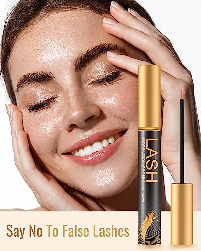 Cosmetics Lash Serum, Thicker & Longer Looking Eyelashes, Lash Essential Serum for Natural Lashes or Lash Extensions & Brows, Vegan & Cruelty-Free - 1 Pack