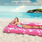 Inflatable Tanning Pool Lounger Float - Jasonwell 4 in 1 Sun Tan Tub Sunbathing Pool Lounge Raft Floatie Toys Water Filled Tanning Bed Mat Pad for Adult Blow Up Kiddie Pool Kids Ball Pit Pool