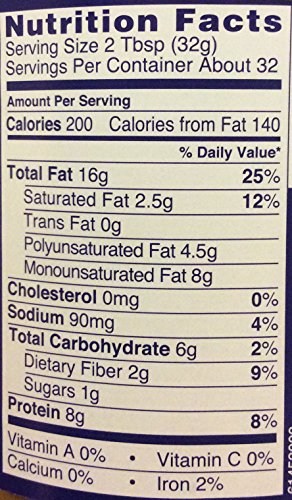 Adams 100% Natural CRUNCHY PEANUT BUTTER 36oz (2 Pack)