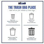 Plasticplace 12-16 Gallon Trash Count │ 0.8 Mil │ Black Garbage Can Liners │ 24" x 32" (500 Case), 24x32 Inch (Pack of 500)