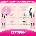 DIY Lash Extension Kit Fluffy Lash Clusters Kit 300PCS Eyelash Clusters with Bond and Seal Glue Thick 60D+80D+100D Cluster Eyelash Extensions Kit D Curl Volume Individual Lashes Kit at Home by Eefofnn