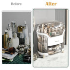 Makeup Organizer & Skincare Organizers, Cosmetic Organizer Box for Countertop with Lid & Drawers, Make Up Storage Organizer with Waterproof & Dustproof Cover, Birthday Gifts for Vanity Women Girls