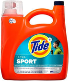 Tide Plus Febreze Sport Odor Defense Liquid Laundry Detergent Soap, HE Compatible, 94 Loads, 132 fl oz
