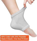 Selizo 5 Pairs Moisturizing Gel Heel Socks Open Toe Socks for Dry Hard Cracked Heels, 5 Colors