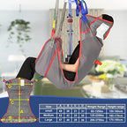 Universal Full Body Patient Lift Sling, Mesh Fabric Patient Sling Transfer and Bathing aids, 500lb Weight Capacity (Large)