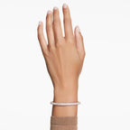 Swarovski Sublima Bangle Bracelet, Snow Pavé of Clear Round Crystals in a Rose Gold-Tone Finished Setting, Size M, Part of the Sublima Collection
