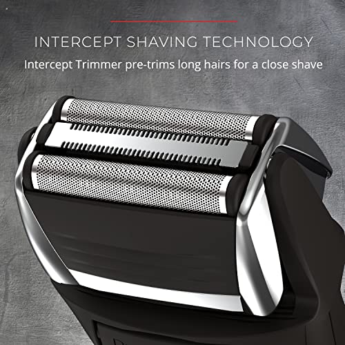 Remington Foil Shaver, Electric Razor for Men, Cordless Rechargeable with Pop Up Trimmer, Pivot & FlexFoil Technology, Lightweight Handheld Design, Black