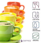 Mommee Coffee Quarter Caf Low Acid Whole Organic Coffee Beans - 100% Arabica Organic 1/4 Caff Coffee Beans with Smooth Caramel Flavor - Natural Process - Medium Roast - 11 oz