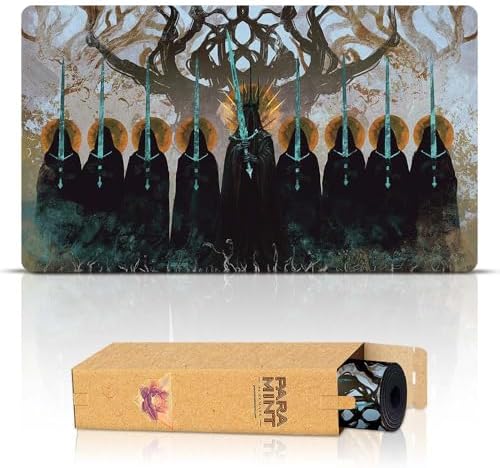 The Nine Black Riders (Stitched) - MTG Playmat by Anato Finnstark - Compatible with Magic The Gathering Playmat - Original Play Mat Art Designs