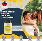 Pure By Nature Bee Pollen Supplement with Propolis & Royal Jelly for Immune Support, Antioxidant Properties, 120 Non-GMO Vegetarian Capsules