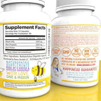 Dr. Danielle's Bee Wise - Bee Pollen Supplement - Bee Well with Royal Jelly, Propolis, Beepollen in 4 Daily Bee Pollen Capsules