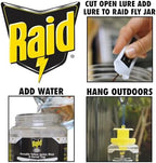 Raid Reusable Yellow Jacket, Wasp & Hornet Trap, Hanging Wasp Trap