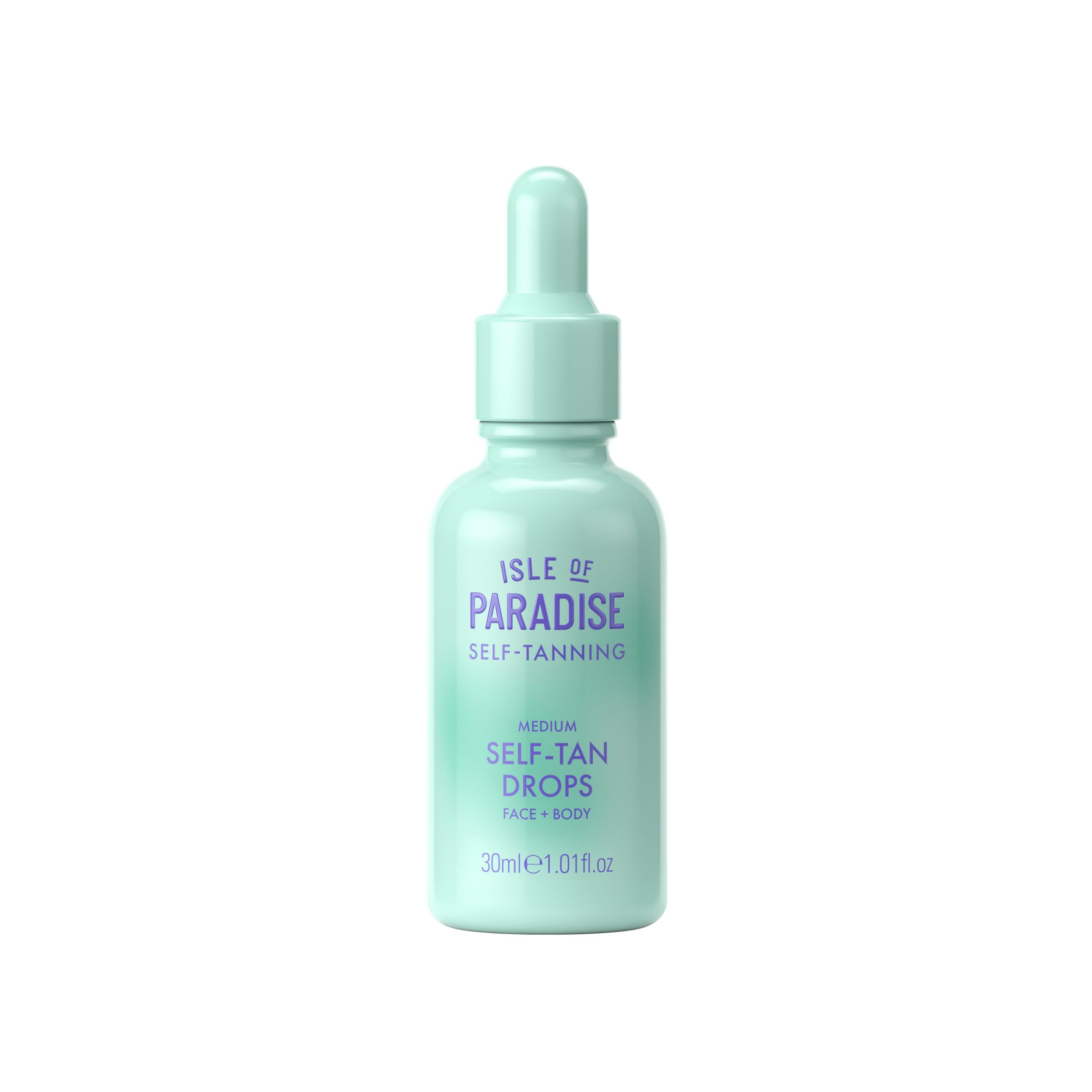 Isle of Paradise Self Tanning Face & Body Drops- Medium, Self Tanner Drops for a Natural Bronze, Long-lasting Tan, Cruelty Free, Fragrance Free & Dermatologist-Approved, 1.01 fl. oz