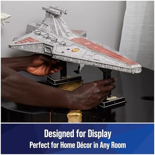 4D Build Star Wars Deluxe Venator-Class Star Destroyer 3D Model Kit, Star Wars Gifts, Star Wars Toys, Star Wars Fans & Collectors, Adults & Teens 12+