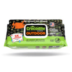 Crocodile Cloth Outdoor Plant-Based Skin Safe Cleaning Wipes, 80 Count