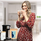 Mommee Coffee - Half Caf | Low Acid, Organic, Fair Trade, Water Processed | Ground, 22 oz.