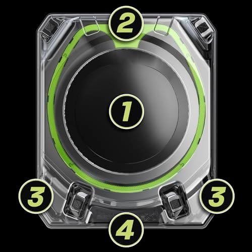 Beyblade X Xtreme Battle Set with Beystadium Arena Featuring X-Celerator Rail, 2 Right-Spinning Top Toys, 2 Launchers, Toys for Boys and Girls, 8+