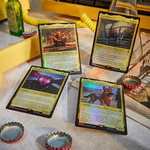 Magic: The Gathering Fallout Commander Deck Bundle – Includes All 4 Decks (1 Hail Caesar, 1 Scrappy Survivors, 1 Science!, and 1 Mutant Menace)