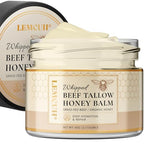 Beef Tallow and Honey Balm for Skin: Grass-Fed Beef and Organic Honey- Moisturizer For Face and Body Unscented -Whipped Beef Tallow Made with Beeswax Shea Butter Jojoba oil for Eczema Dry Skin 2oz