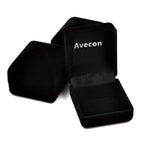 AVECON 1.35CT Princess Cut Engagement Ring Set for Women Cubic Zirconia, 6