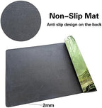 MTG Playmat Size 24x14in Free Storage Bags Non-Slip Backing, Ideal for Card Game Enthusiasts TCG Playmat (Forest Spirit Realm-Deck)