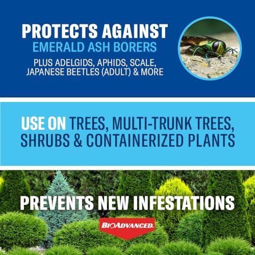 BioAdvanced 701525A 12-Month Shrub Control Insect Killer and Tree Fertilizer, 1-Gallon, Landscape Formula Concentrate