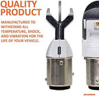 SYLVANIA - 2357 ZEVO LED Red Bulb - Bright LED Bulb, Ideal for Stop and Tail Lights (Contains 2 Bulbs)
