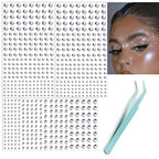 NOOEPC 660Pcs Face Gems Hair Gems, Self-Adhesive Face Jewels Eye Jewels Rhinestones 3/4/5/6 mm DIY Face Gems Stick on, Hair Body Rhinestones Gems Crystals Pearls for Face Eyes Makeup Body, Crafts