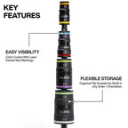 Klein Tools 32934M Impact Driver, 8-in-1 Metric Socket Set, 4 Flip Sockets with 7, 8, 10, 12, 13, 14, 15 and 17mm Nut Driver Sizes, Impact Rated 6-1/2-Inch Shaft