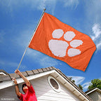 College Flags & Banners Co. Clemson Tigers Embroidered and Stitched Nylon Flag