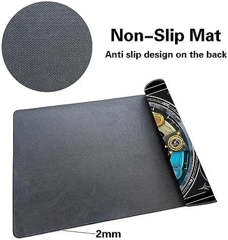 Board Game 14x24in MTG Playmat Compatible for OCG CCG RPG TCG Playmats (Five Elements)